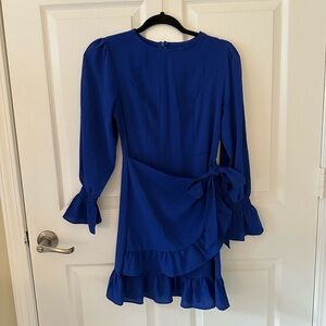 Long Sleeve Side Tie Dress